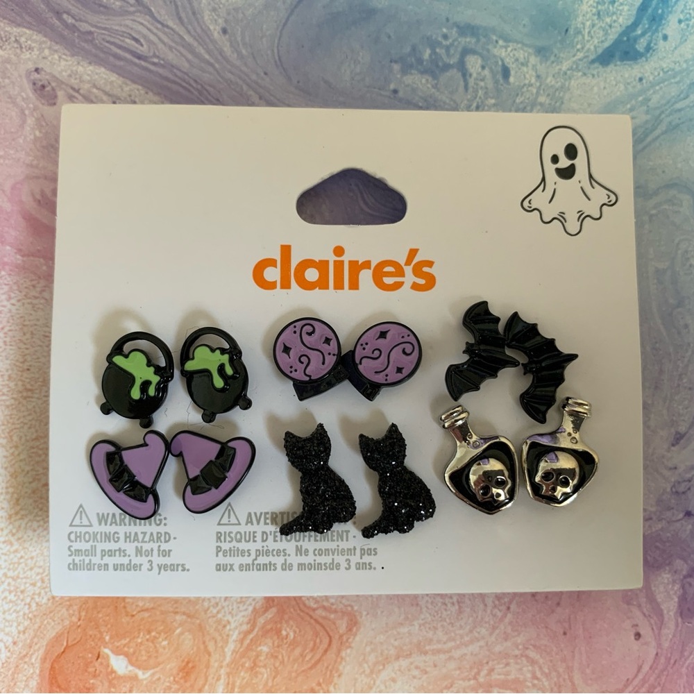 New Claire’s Spooky Halloween Earrings Set